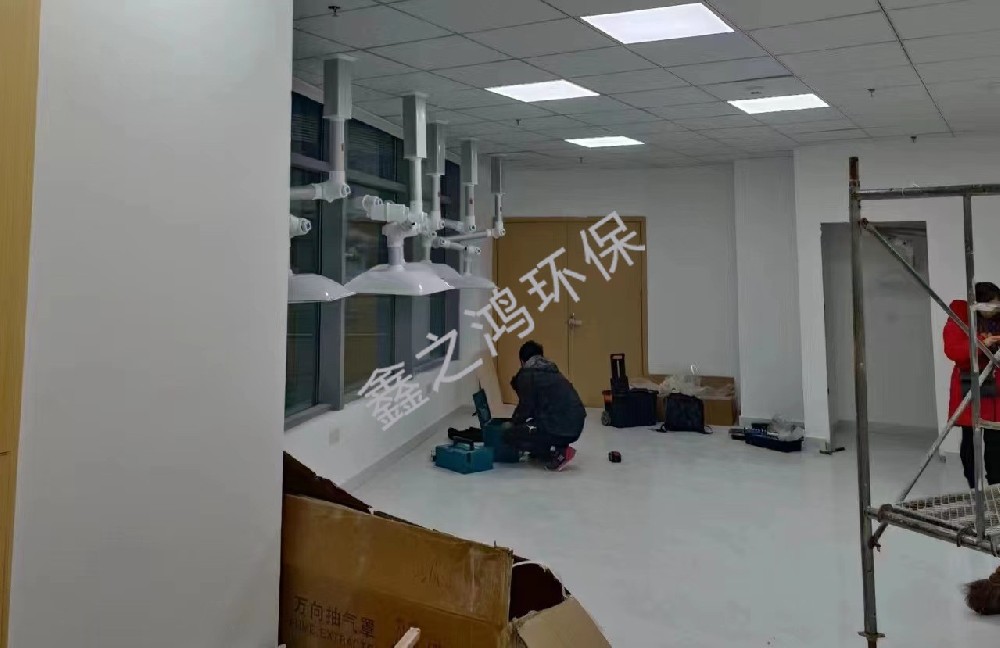 安徽合肥醫(yī)院艾灸排煙凈化系統(tǒng)安裝完成